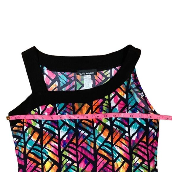 Soft Works Multicolor Sleeveless Dress, Size S, NWT - Picture 6 of 9
